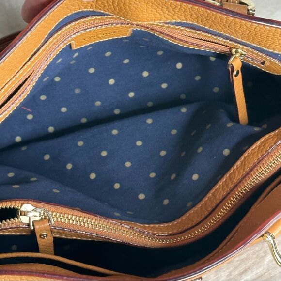 Kate Spade Cognac Pebbled Leather Satchel - Picture 12 of 16